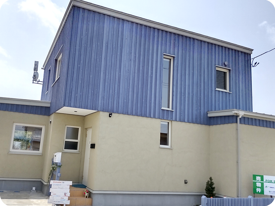 北欧型健康住宅 コーラリー 秋田市モデルハウス 外壁材